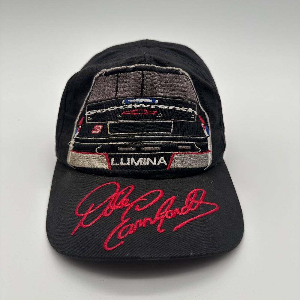 Vintage Dale Earnhardt NASCAR Hat Sports Image #3 Goodwrench Lumina Snapback USA
